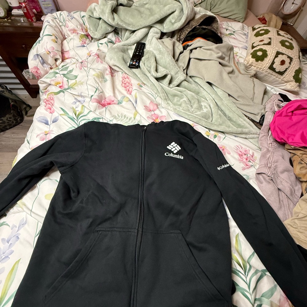 Columbia Black Full-Zip Hoodie